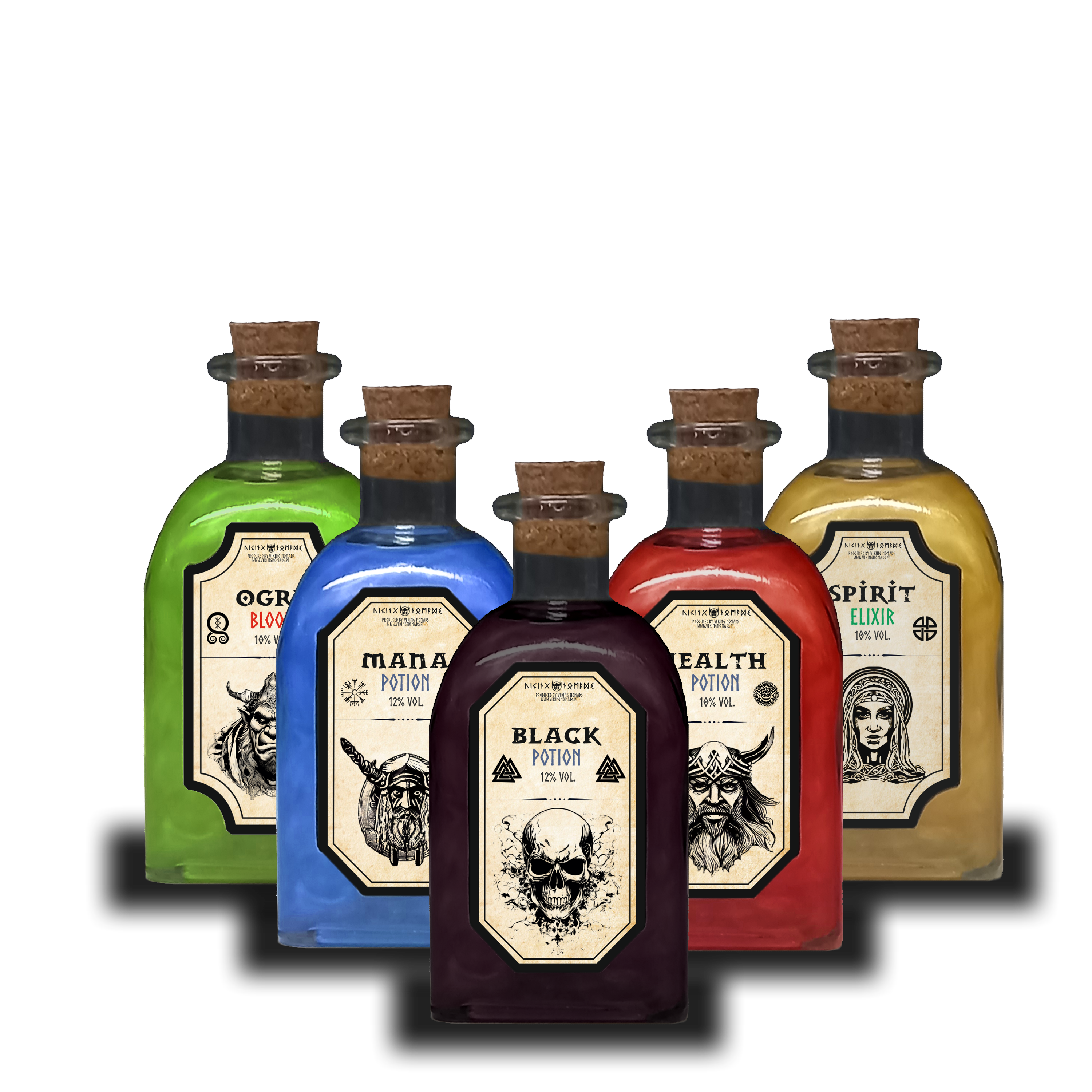 Pack de 5 poções, 250 mL